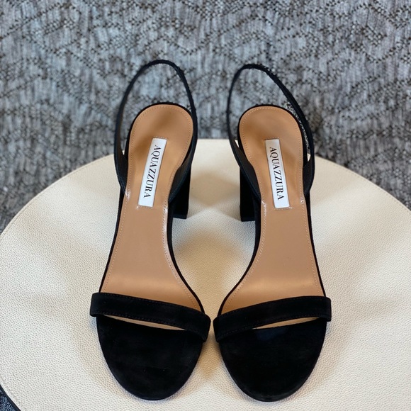 Aquazzura So Nude Block Heel Sandal Slingback size 35 - Picture 6 of 14